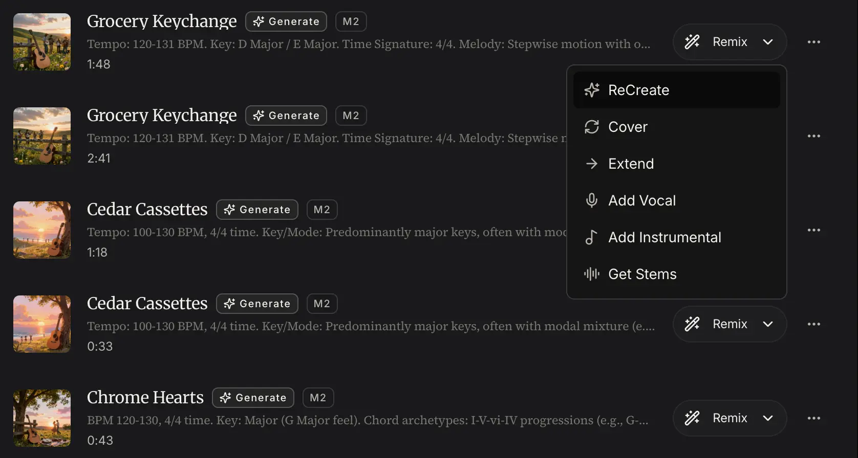 AI vocal and style control preview